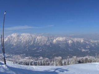 View at Dobratsch from Dreilaendereck skilift